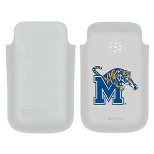  Memphis M with Mascot on BlackBerry Leather Pocket Case 