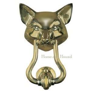  Fox Mask Brass Doorknocker