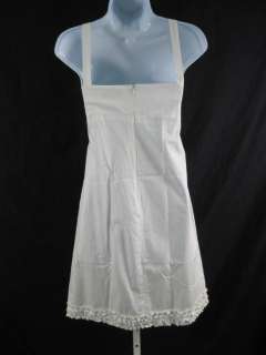 SINEQUANONE White Cotton Sleeveless Mid Calf Dress 40  