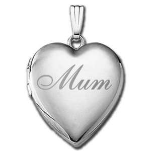  Sterling Silver Mum Sweetheart Locket Jewelry