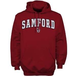 Samford Bulldogs Maroon Player Pro Arch Hoody Sweatshirt  
