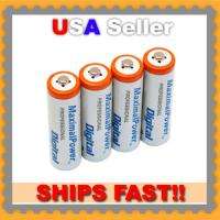   High Capacity 2900mAh NiMh Rechargeable Batteries 4 Pack Count  