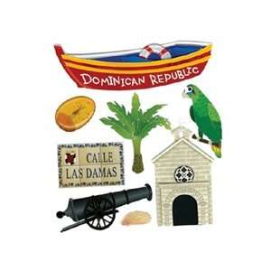  Dominican Republic Dimensional Stickers