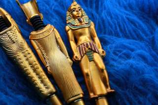Egyptain,Collector Pen, Set Of 3, Nefertiti, Tutankhamun And Pharoah