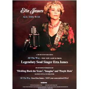 Etta James All the Way   Original Promotional Poster