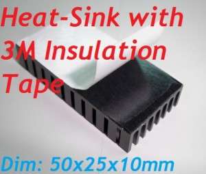 Heatsink w/ insulation tape Aluminum LM2596, 2577, 2587  