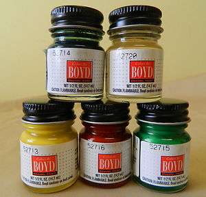 Testors Boyd 1/2 oz (.5oz) Jar Enamel Paints Many Colors Available To 