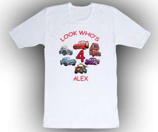 Personalized Custom Cars Birthday T Shirt Gift Add Your Name  