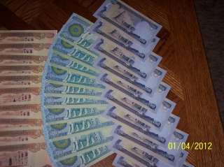 17,500 DINAR Small Denoms 500 250 IRAQI BANK NOTES CURRENCY in MINT 