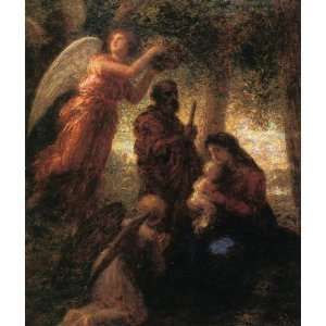 Oil Painting The Birth of Christ Henri Fantin Latour Hand Painted Ar