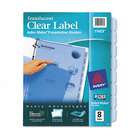 Avery Index Maker Clear Label Dividers Blue Eight Tab(Pack of 2)