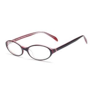  HT047 prescription eyeglasses (Black/Red) Health 