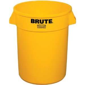  32 Gallon Brute Container   Yellow (1/Pack) Office 