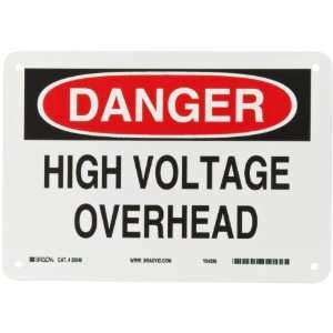   Hazard Sign, Header Danger, Legend High Voltage Overhead