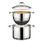 ELO 71626 Silicano Extra Thick Stainless Steel 10 Quart Multi Pot and 