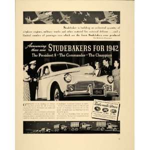   Ad Studebaker Turbo Matic Automatic Drive 1942 Car   Original Print Ad