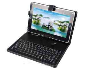 Leather Case USB keyboard For 10.2 ZT 180 tablet PC  