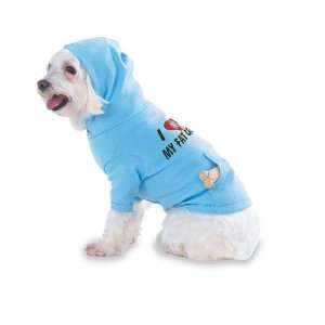 Love my Fat Cat Hooded (Hoody) T Shirt with pocket for your Dog or Cat 