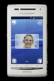 O2 Sony Ericsson Xperia X8 White & Aqua   Tesco Phone Shop 