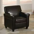   Mark Espresso bycast leather like vinyl upholstered kids club chair