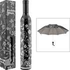 Quality Trademark Home Wine Bottle Umbrella   Silver & Black
