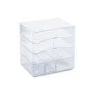 Rubbermaid® Four Way Plastic Organizer with Drawers, Clear