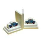 One World Kids BG00036621 Police Car Bookends   White Base  Pack of 2