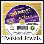 Soft Flex Extreme 24K Gold .024 Heavy Beading Wire 30