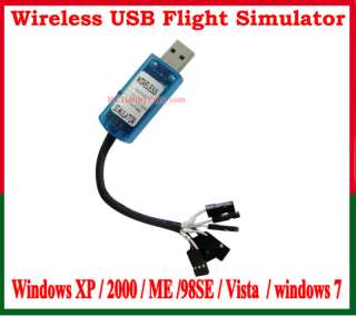 RC Wireless USB Flight Simulator For JR Futaba Hitec TX  