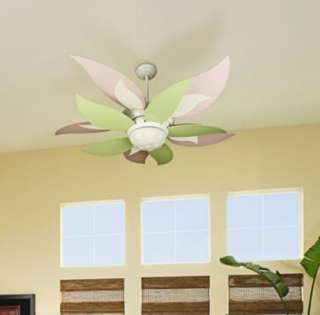 NEW 52 FLOWER 3D CEILING FAN WITH TOP OF FLOWER LIGHT KIT AND REMOTE 