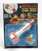 Apollo Moontrek Flying Model Space Rocket Toy 1970s Hong Kong MINT 