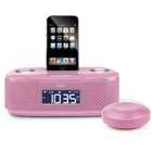iLuv iMM153 Dual Alarm Clock with Bed Shaker for iPod (Pink
