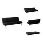 Euro Style Sven Sofa Bed   Black   29.5H x 70W x 34.5D   05000BLK