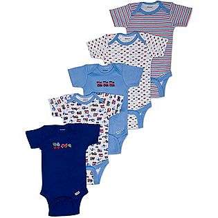 Baby Boys Short Sleeve Onesies Five Pack  Gerber Baby Baby & Toddler 