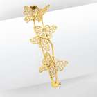 goldia 14k Gold Butterfly Bangle Bracelet