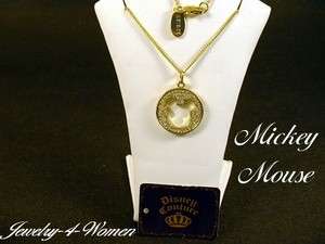 DISNEY GOLD or SILVER Plated MICKEY MOUSE Coin NECKLACE  