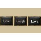 SaltBox Gifts T710LLL 7 in. x 10 in. Live Love Laugh Sign