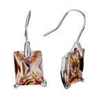 pugster square topaz crystal november birthstone dangle earrings gift