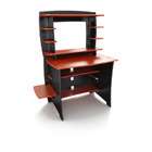 ynj 066blk nikol modern black office desk with mini hutch