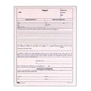  TOPS Proposal Forms, 8.5 x 11 Inch, 2 Part, 50 Sets, 2 