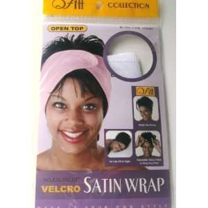  Satin Wrap   Adjustable Velcro   White 