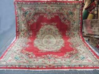 Beautiful hand woven art deco Chinese Antiques Carpets 360x270 cm/141 