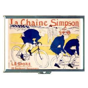 FRANCE BICYCLE RACE SIMPSON ID Holder, Cigarette Case or Wallet MADE 