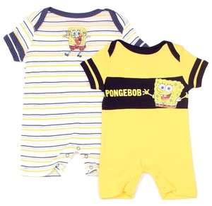   NWT BABY BOY CLOTHES SPONGEBOB PAJAMAS 0 3, 3 6 & 6 9 MO INFANT  