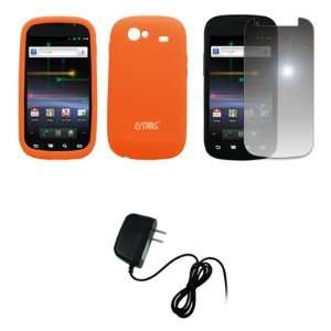   Mirror Screen Protector + Home Wall Charger for Google Samsung Nexus S