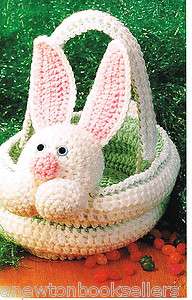 Pattern to Make VERY NICE CHILDRENS EASTER BASKET ~~ Crochet PATTERN 