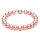 Unique Pearl 14k White Gold 8 9mm Pink Freshwater Cultured Pearl 