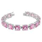 PalmBeach Jewelry Pink Cubic Zirconia Bracelet 8 1/2