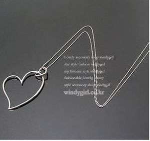   Double Heart Shape High Luster Fashion Lady Girl Necklace Pendant New