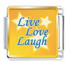 Pugster Live Love Laugh photo charm